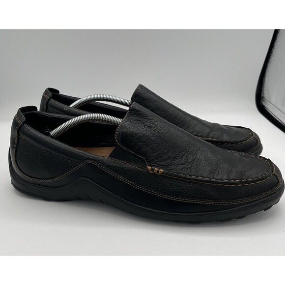 Cole Haan TUCKER VENETIAN Black Leather C03557 Mens Driving Loafer Shoes Sz 12 N main image 5